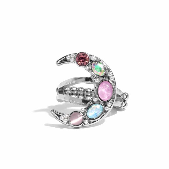 Paparazzi Jewelry Accessories - Lunar Leader - Pink Ring - NEW!!! - Picture 4 of 4
